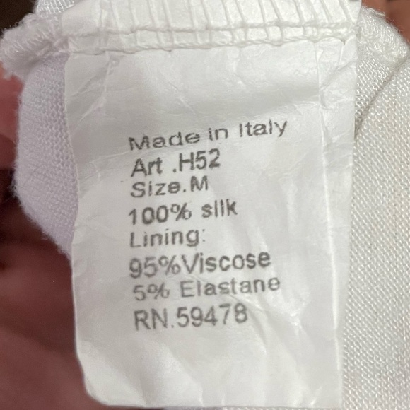 Gorgeous 100% Silk Summer Top Size Medium - Picture 10 of 11